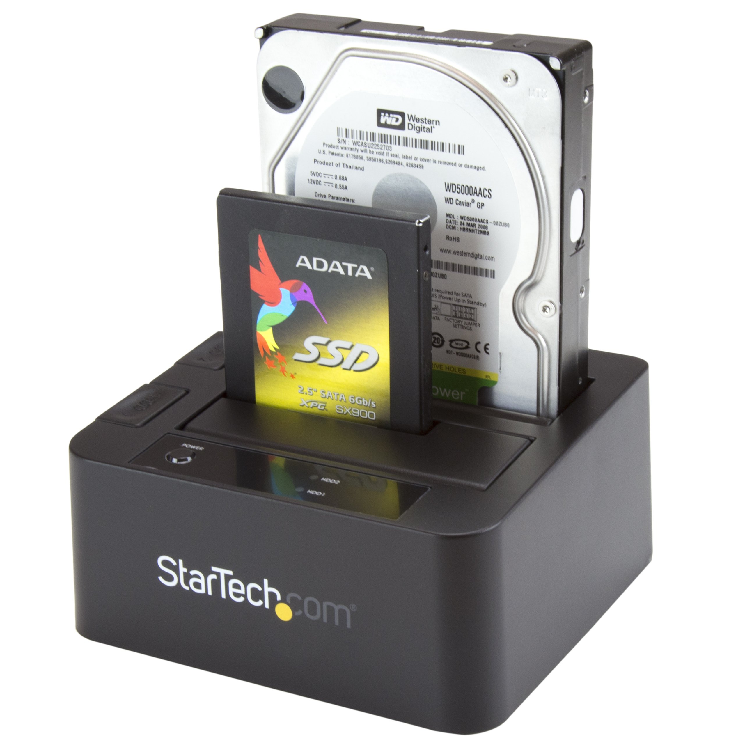 StarTech.com Dual-Bay USB 3.0 & eSATA to SATA Hard Drive Docking Station for 2.5/3.5