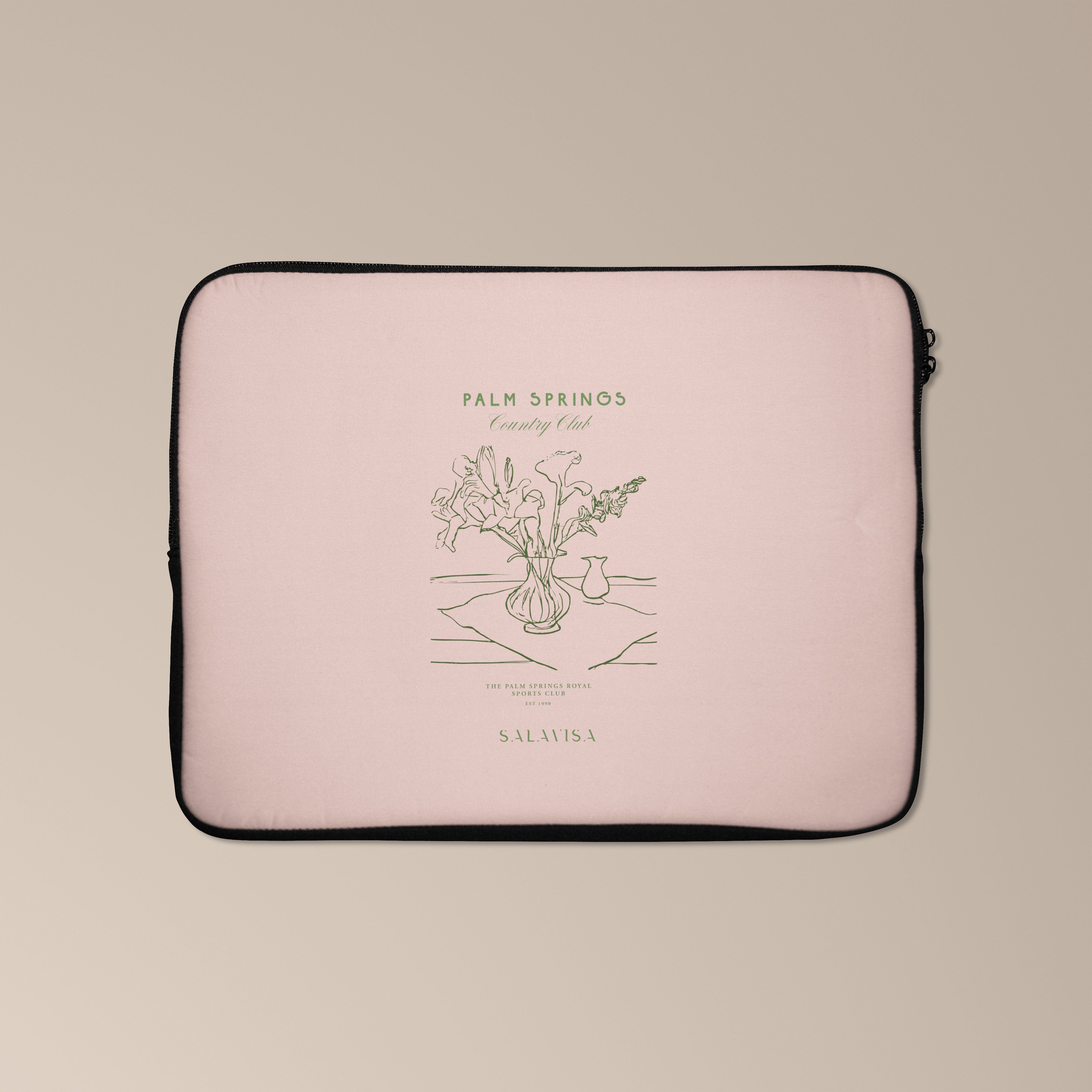 Pink Pam Springs Laptop Sleeve - 13 Inch Laptop Case with Soft Cushioning, Stylish Protective Cover for MacBook Air/Pro - Perfect for Work, School & Travel Accessories