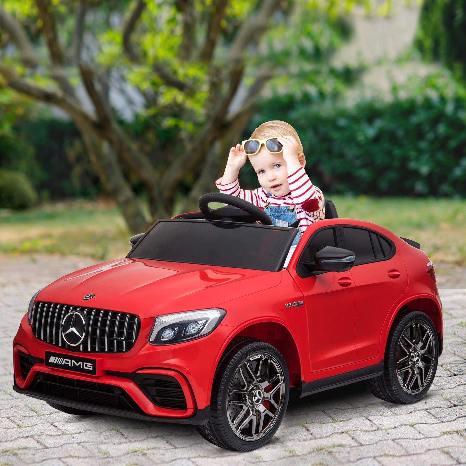 12V Mercedes Benz AMG GLC63S Coupe Electric Ride On Car for Toddlers - Remote Control, 2 Speed, MP3 Player, LED Lights & Horn | Kids' Birthday Gift, Outdoor Play & Indoor Fun