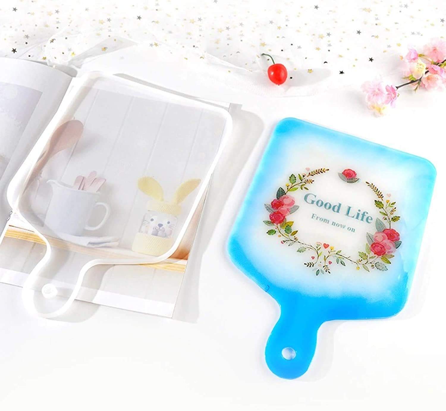 1 PCS Silicone Resin Mold for Epoxy Resin Casting - DIY Serving Board & Tray with Sides - Perfect for Home Decor, Gift Making, and Craft Projects