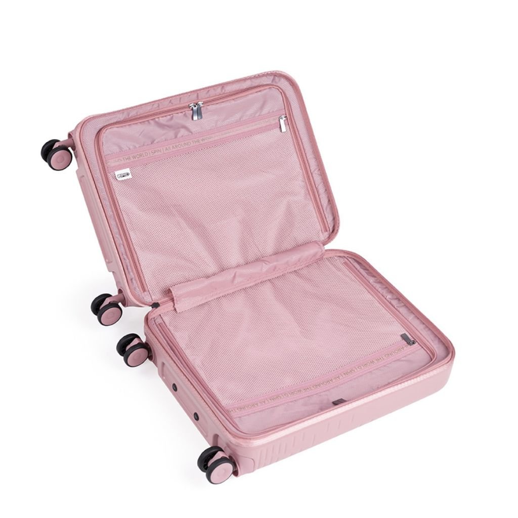Epic Spin 75cm Large Lightweight Suitcase - Pink | Durable Spinner Luggage for Travel, Business Trips & Vacations | Carry-On & Check-In Friendly