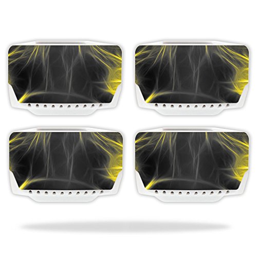 MightySkins Compatible with Blade Chroma Battery (4 Pack) - Neon Wolf Design Protective Wrap Cover Sticker Skins | Durable Decals for Drone Accessories, RC Batteries & Electronic Devices