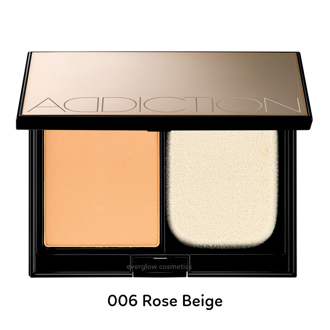 ADDICTION The Glow Powder Foundation - Lightweight Buildable Coverage, Natural Radiant Finish | Perfect for Everyday Wear & Special Occasions