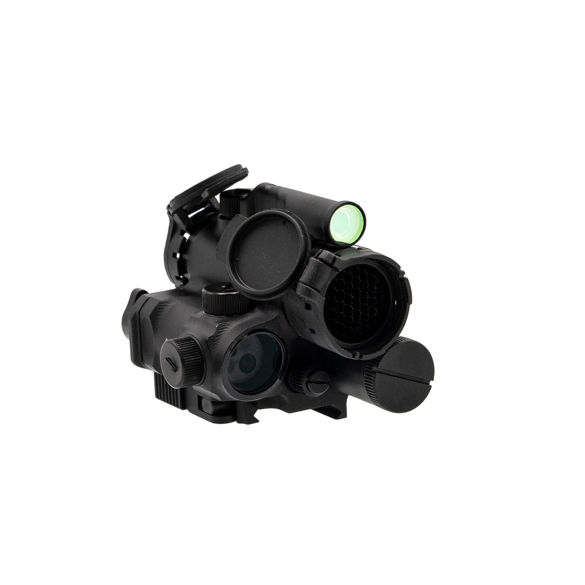 ZenitCo Vzor 4 - 4-in-1 Tactical Rifle Scope with Red Dot Sight, Dual Laser & IR Illuminator - Perfect for Hunting, Airsoft & Military Training
