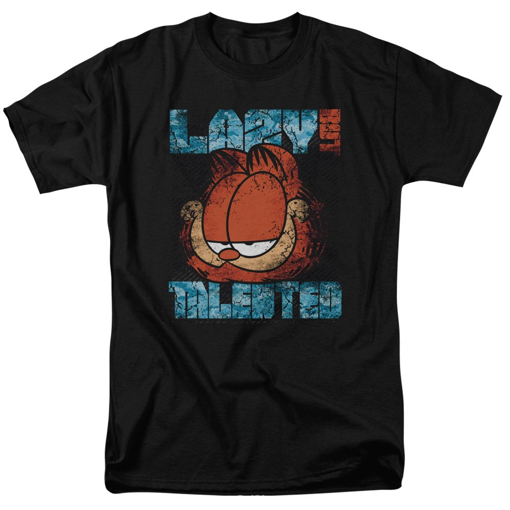 Garfield Lazy But Talented Distressed Unisex T-Shirt for Men & Women - Casual Graphic Tee for Cat Lovers, Funny Gift for Garfield Fans