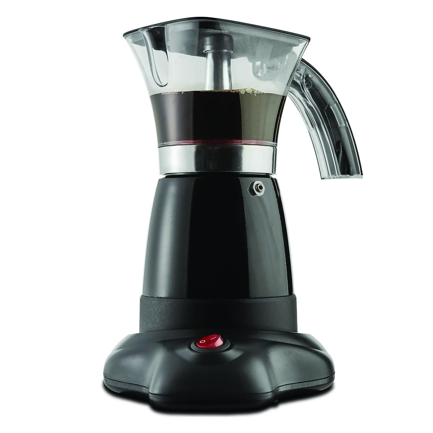 Brentwood 6-Cup Electric Moka Pot Espresso Maker - Fast Brewing Stovetop Coffee Machine for Home & Office, Black | Perfect for Italian Coffee Lovers & Espresso Enthusiasts
