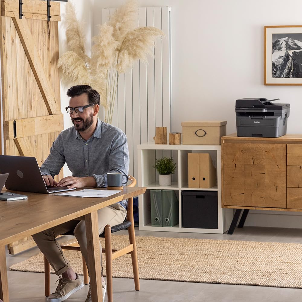 Brother DCP-L2660DW Wireless Monochrome Laser Printer - Print, Copy & Scan | Auto Duplex Printing | A4 Paper Size | Fast & Reliable | Home Office & Small Business Use | UK Plug