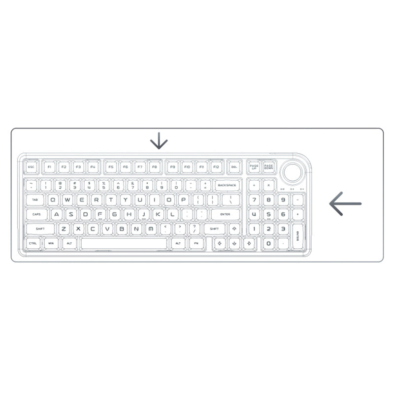 Dukharo VN96 60% Hot-Swap Mechanical Keyboard Barebones Kit - DIY Custom Gaming & Office Keyboard for PC/Mac, Perfect for Typing, Programming & Esports