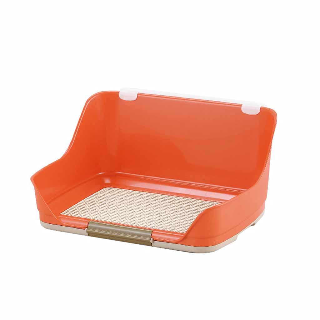 Extra Large Dog Potty Fence with Tall Protective Wall - Indoor/Outdoor Pet Toilet with Anti-Skid Pad & Diaper Holder - Perfect for Puppy Training, Apartment Living & Travel Use