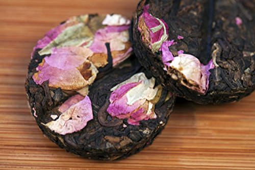 Premium 80-Piece Mini Rose Flower Pu Erh Tea Cakes - 640g Fermented Tea with Gift Box - Perfect for Gifting, Afternoon Tea & Relaxation
