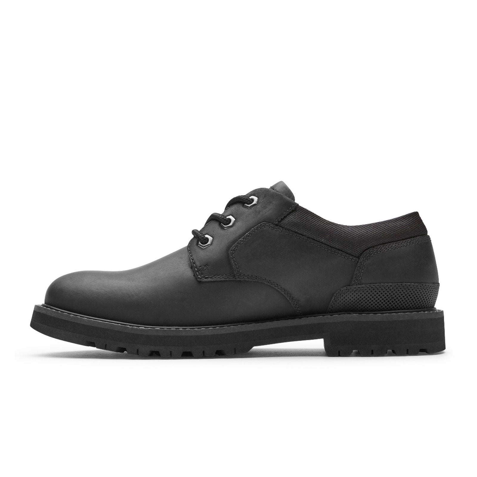 Dunham Byrne Men's Plain Toe Oxford Dress Shoes - Black Genuine Leather for Business & Formal Occasions