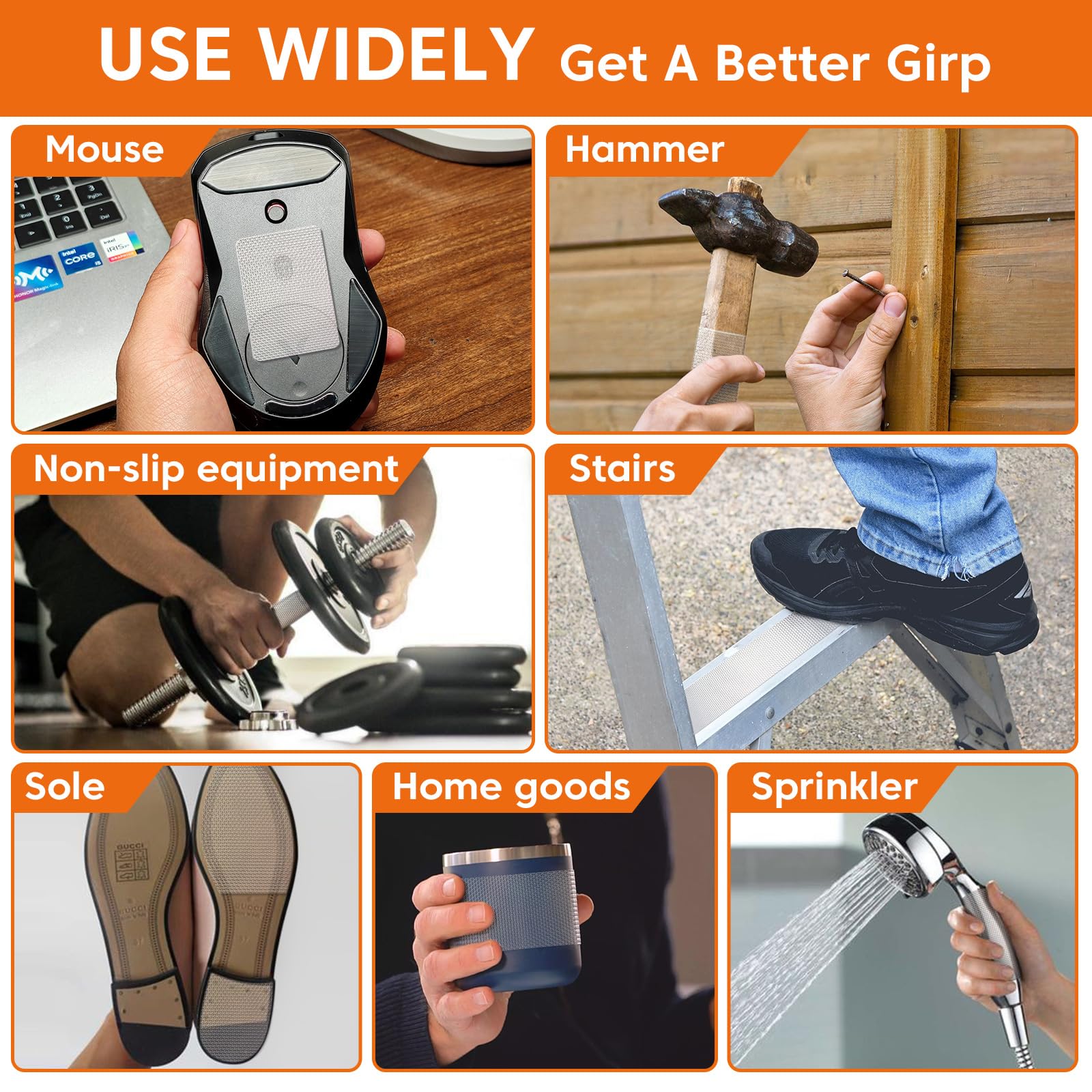 Anti Slip Tape - Heavy Duty Clear Grip Tape for Stairs, Floors & Steps | 2 Inch x 33 Feet Waterproof, Heat Resistant Non-Slip Safety Tape | Perfect for Indoor & Outdoor Use on Ramps, Ladders, Boats, and Pool Decks