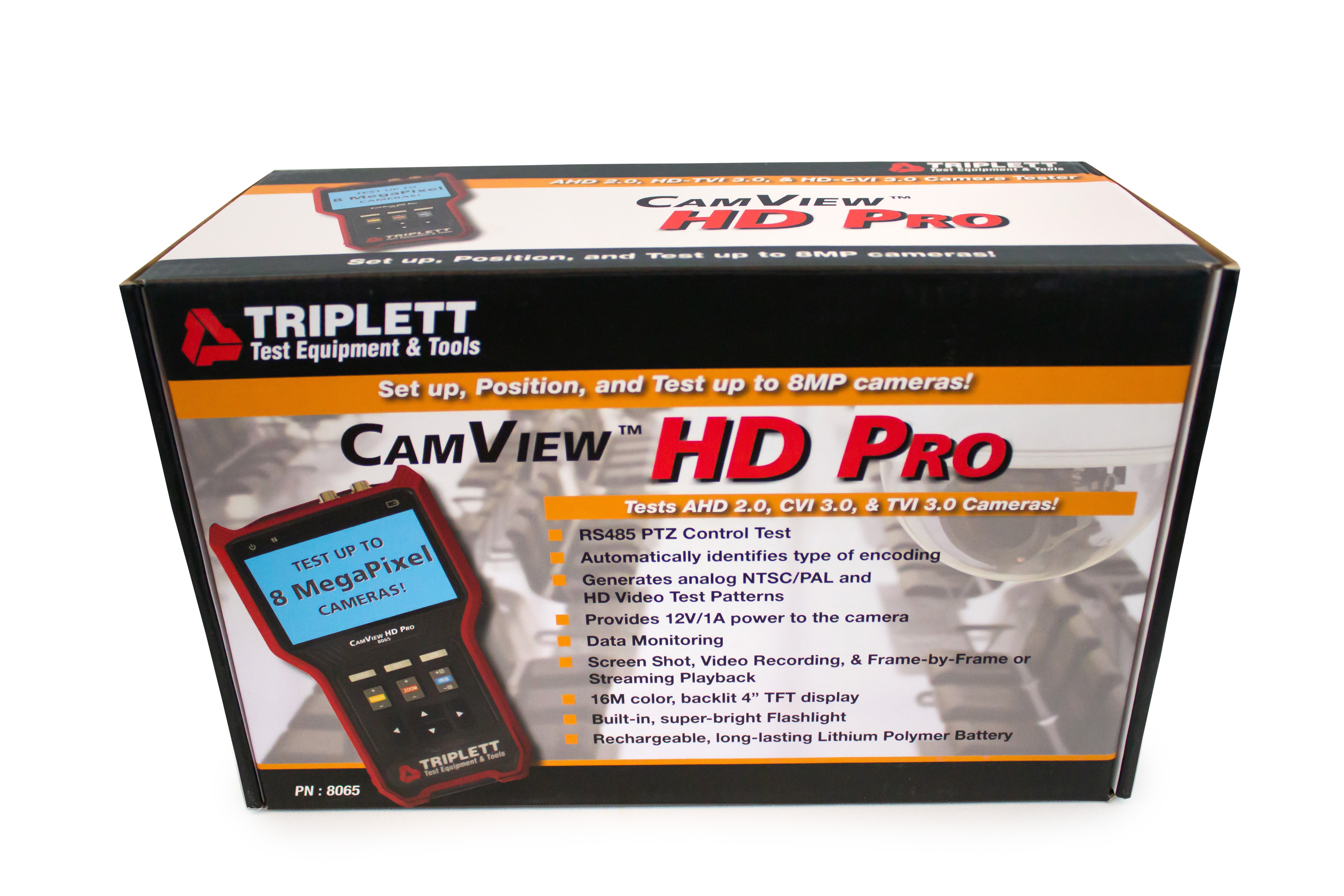CamView Pro HD™ Analog Security Camera Tester - Supports AHD 2.0, HD CVI 3.0 & HD TVI 3.0 for CCTV Installation & Maintenance (Perfect for Security Technicians & DIY Home Surveillance Setup)