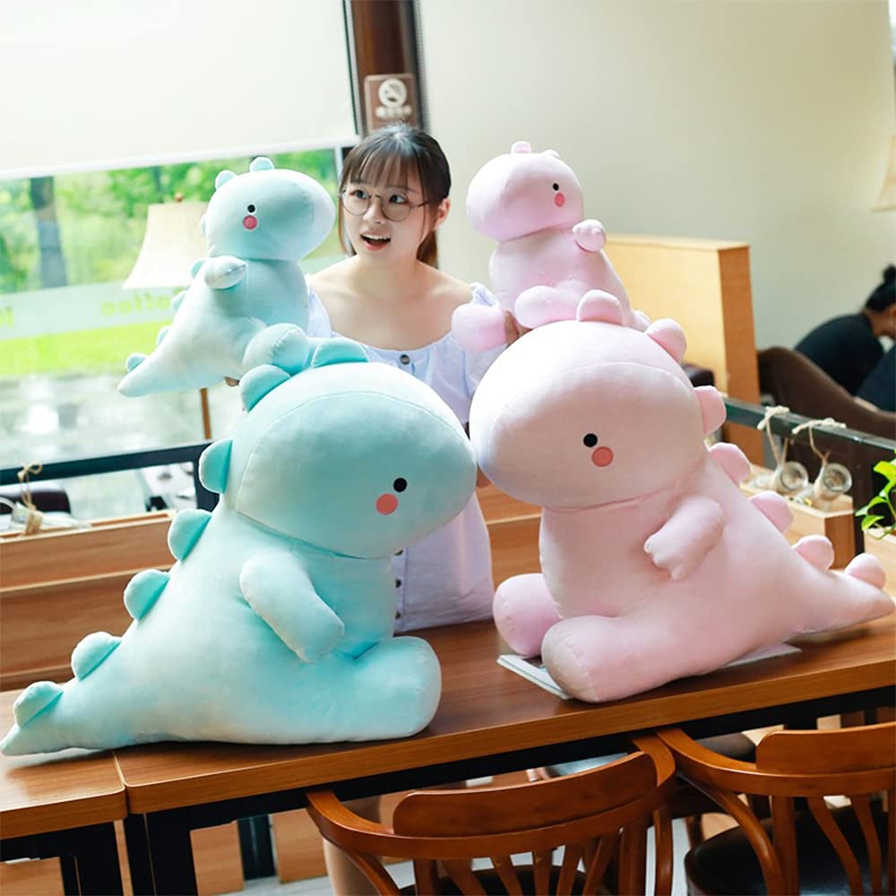 OUKEYI 12 Inch Blue Dinosaur Plush Toy - Soft Cute Stuffed Animal for Kids, Perfect Birthday Gift for Boys & Girls | Dinosaur Nursery Decor, Cuddle Companion, Party Favors
