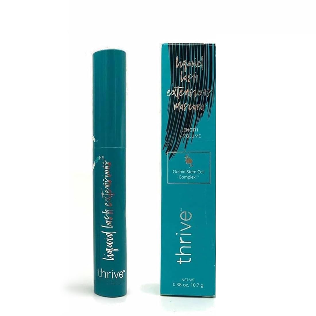 Thrive Lash Extensions Mascara - Waterproof, Sweat Resistant, Long-Lasting Black Mascara for Volume & Length (10.7g/0.38 Oz) | Perfect for Daily Wear, Gym, Weddings & Special Occasions
