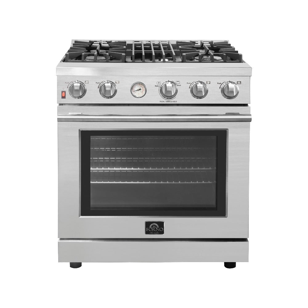 Premium 30-inch 4.62 cu. ft. Professional Gas Range with Stove and Oven in Stainless Steel (FFSGS6228 30S) - Ideal for Home Kitchens, Restaurants & Culinary Enthusiasts