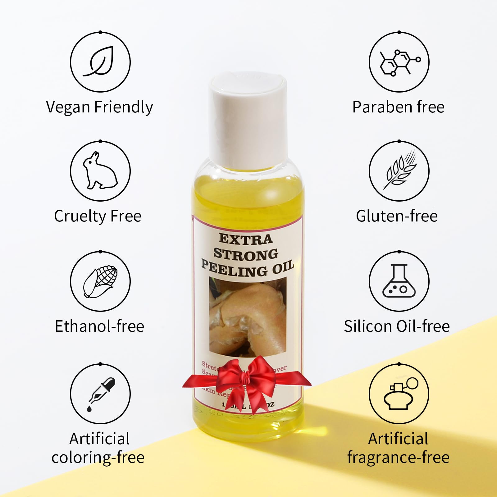 Strong Yellow Peeling Oil for Dark Skin - Extra Strength Chemical Exfoliant for Body, Hands & Feet - Dark Knuckle, Underarm & Toe Brightening Cream - Perfect for At-Home Spa Treatments & Skin Renewal