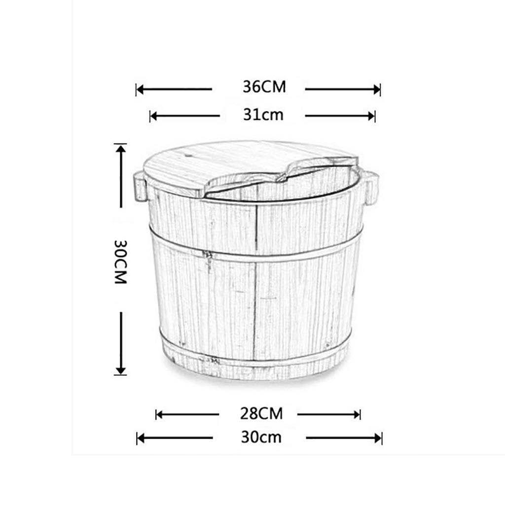 Wooden Foot Soaking Tub for Home Spa - Foot Massage Sauna Bucket with Aromatherapy | Relaxing Bath for Feet, Sauna Accessories & Wellness Set