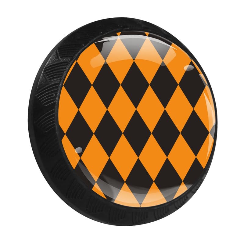 Orange Black Rhombus