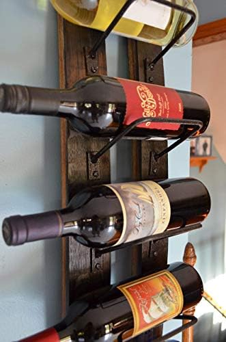 6 Bottle Wall Wine Rack - Space Saving Wine Storage for Kitchen & Bar