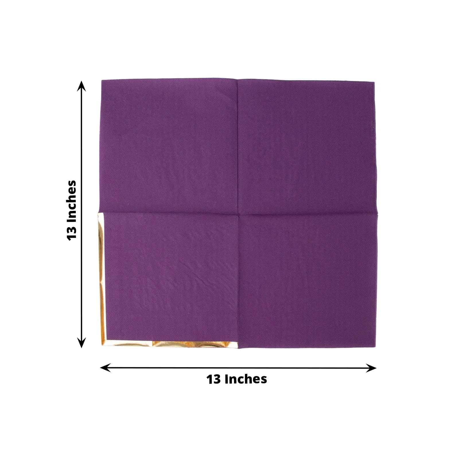 50 Pcs 2-Ply Premium Cocktail Napkins with Elegant Gold Rim - Perfect for Dinner Parties, Weddings & Special Events
