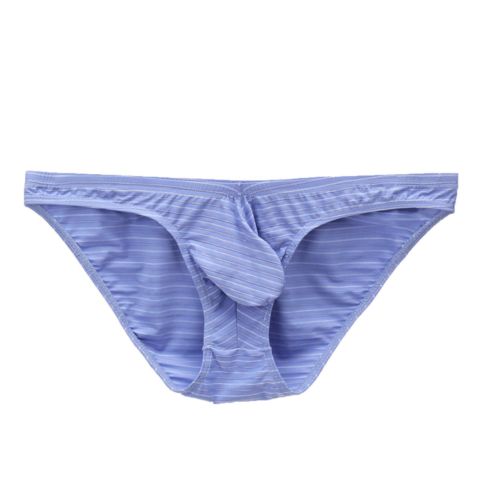 Comfortable Striped Men's Briefs - Low Waist Fashion Underwear for Everyday Wear & Intimate Moments