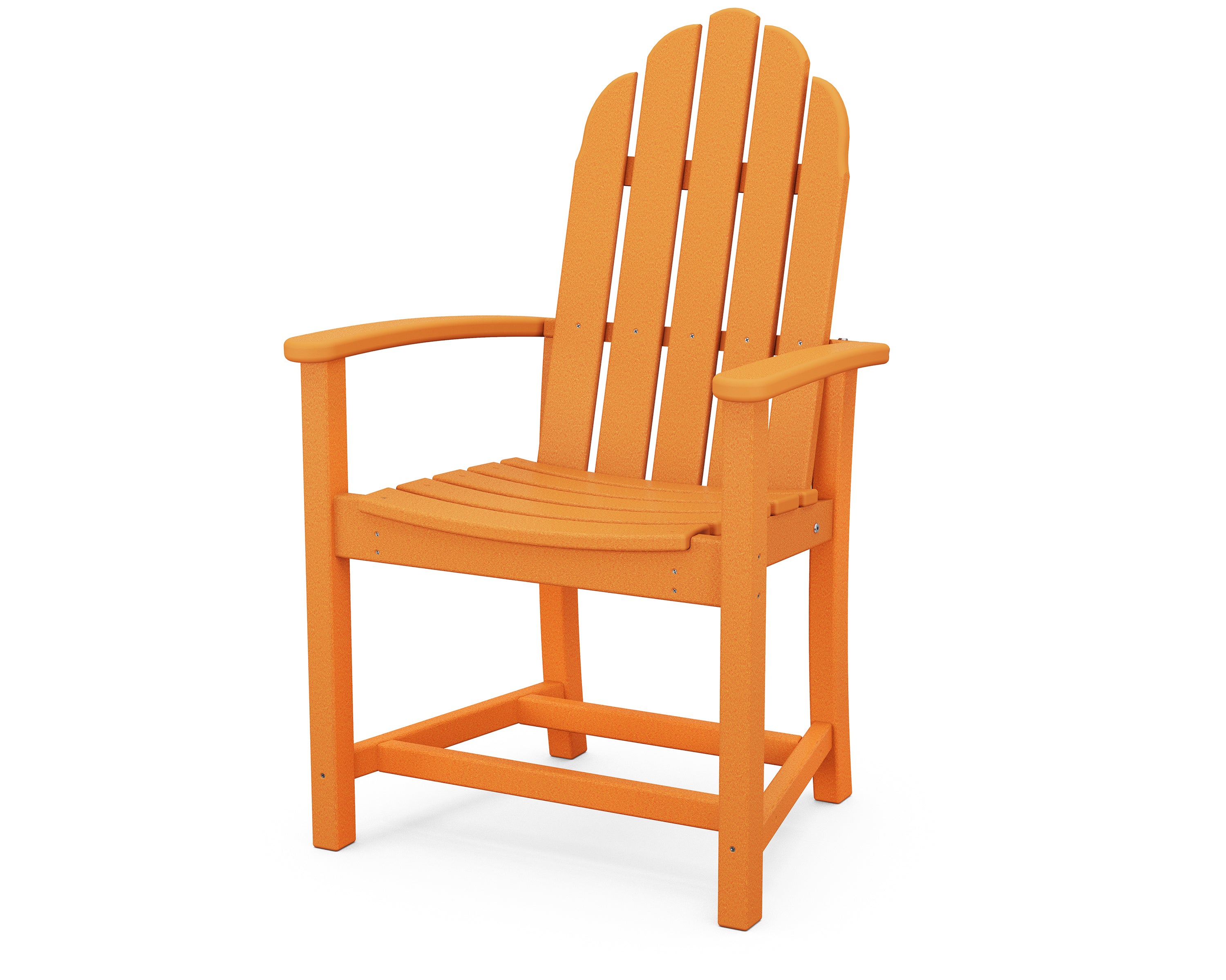 POLYWOOD Classic Adirondack Dining Chair - Weather-Resistant Outdoor Furniture for Patio, Garden & Poolside - Durable Recycled Plastic Material