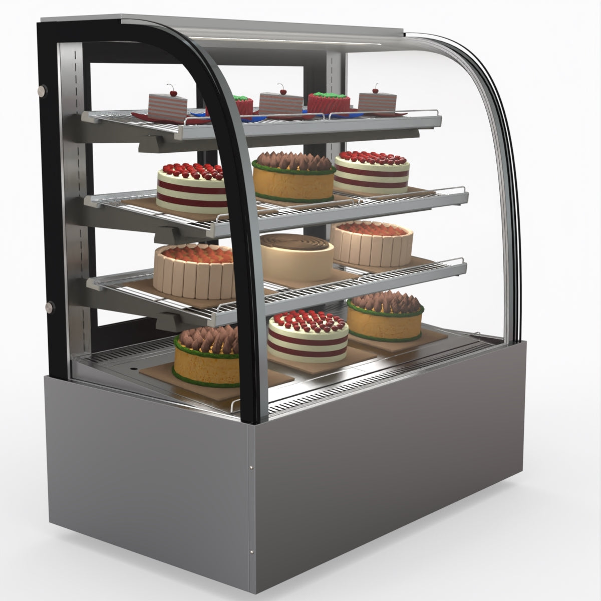 Bonvue SL840 Commercial Refrigerated Display Case - Perfect for Delis, Bakeries & Cafes to Showcase Fresh Food