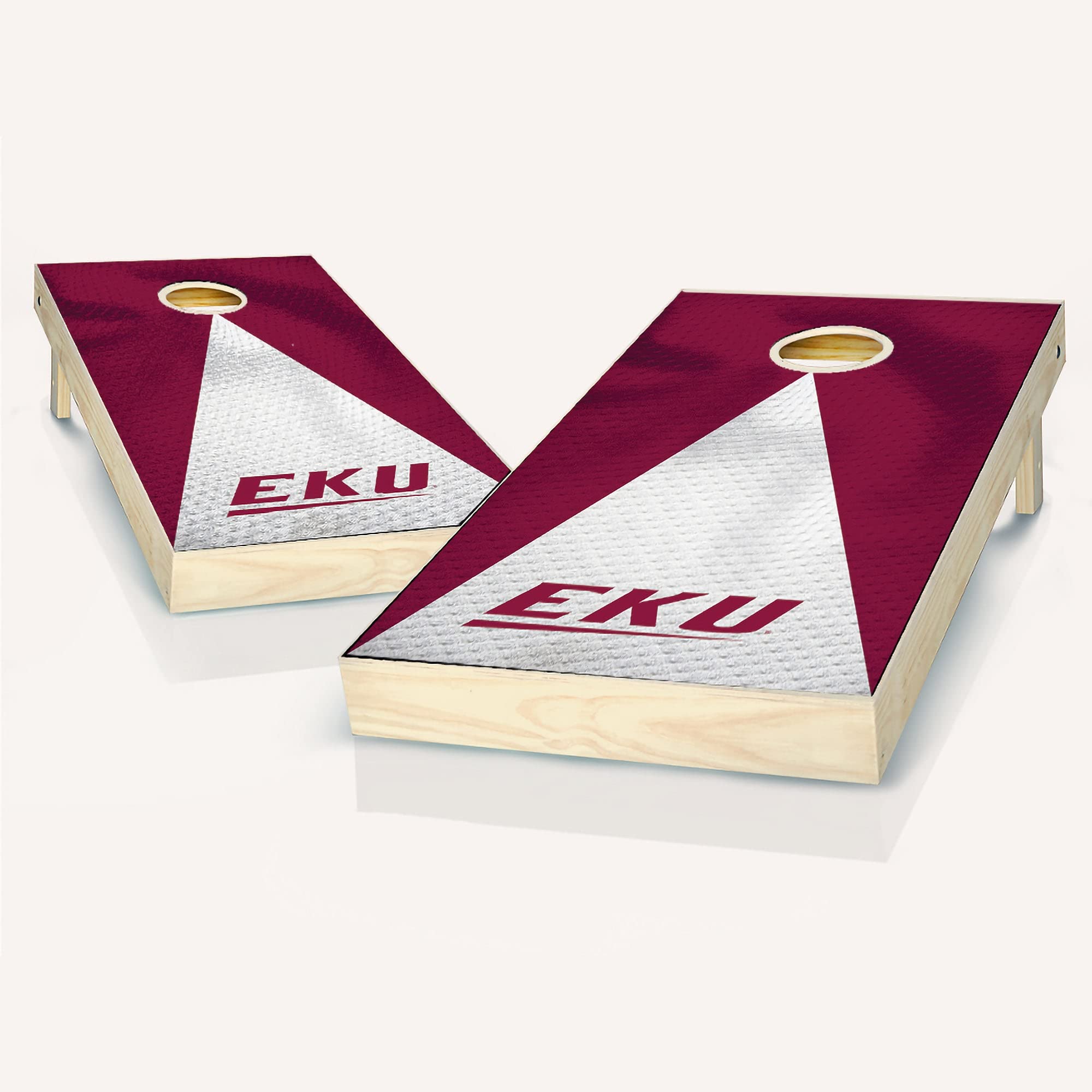 Skip's Garage Eastern Kentucky Jersey Cornhole Board Set - Team Logo Design - Custom Regulation Size Cornhole Boards for Tailgating, Backyard Games & Outdoor Parties