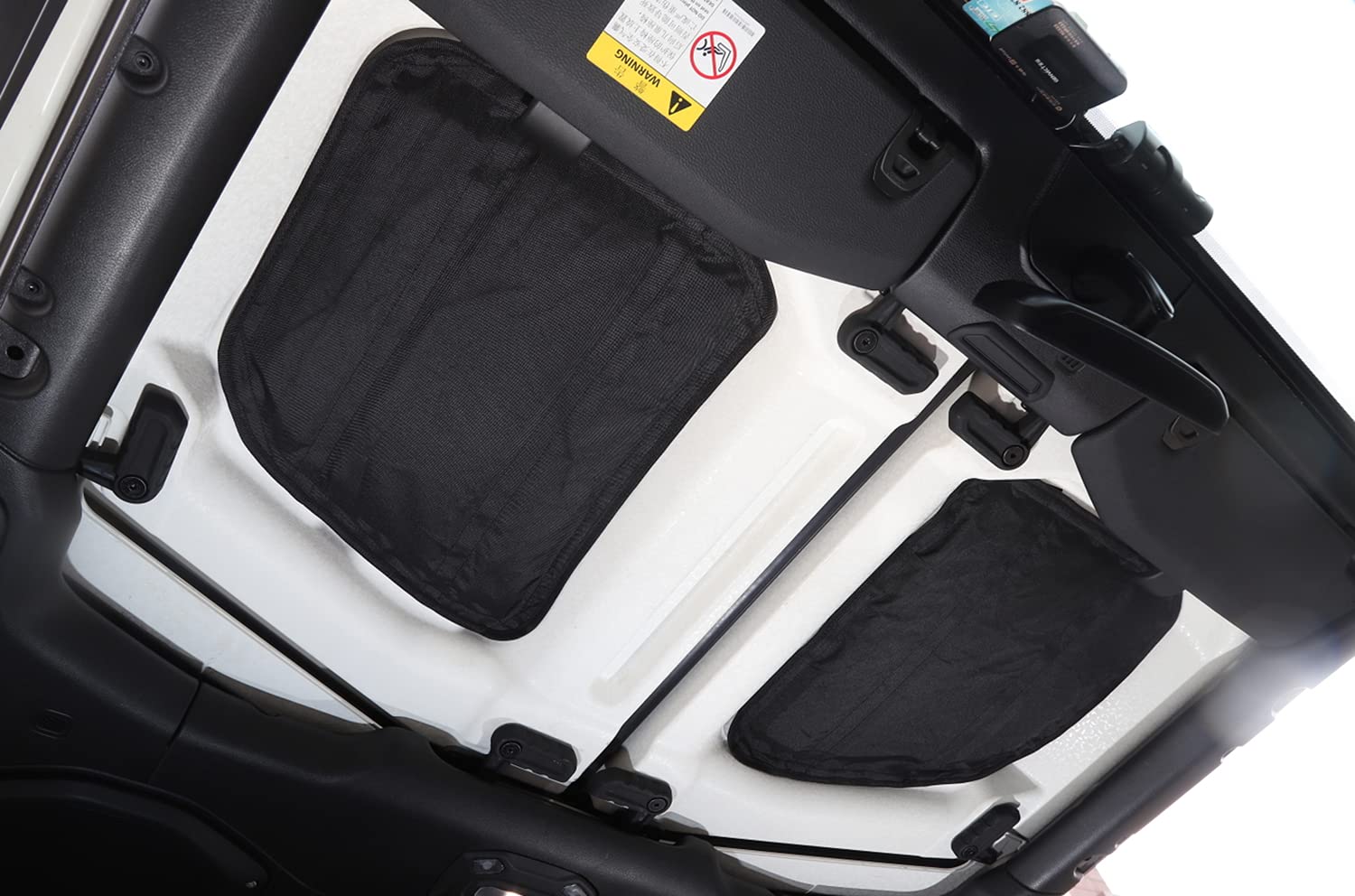 Jeep Wrangler JL Headliner Roof Insulation Kit (2018-2022) - 4-Door Sound Deadening Heat Shield Pad, Black Oxford Cloth Interior Accessories | Perfect for Off-Roading, Camping & Noise Reduction
