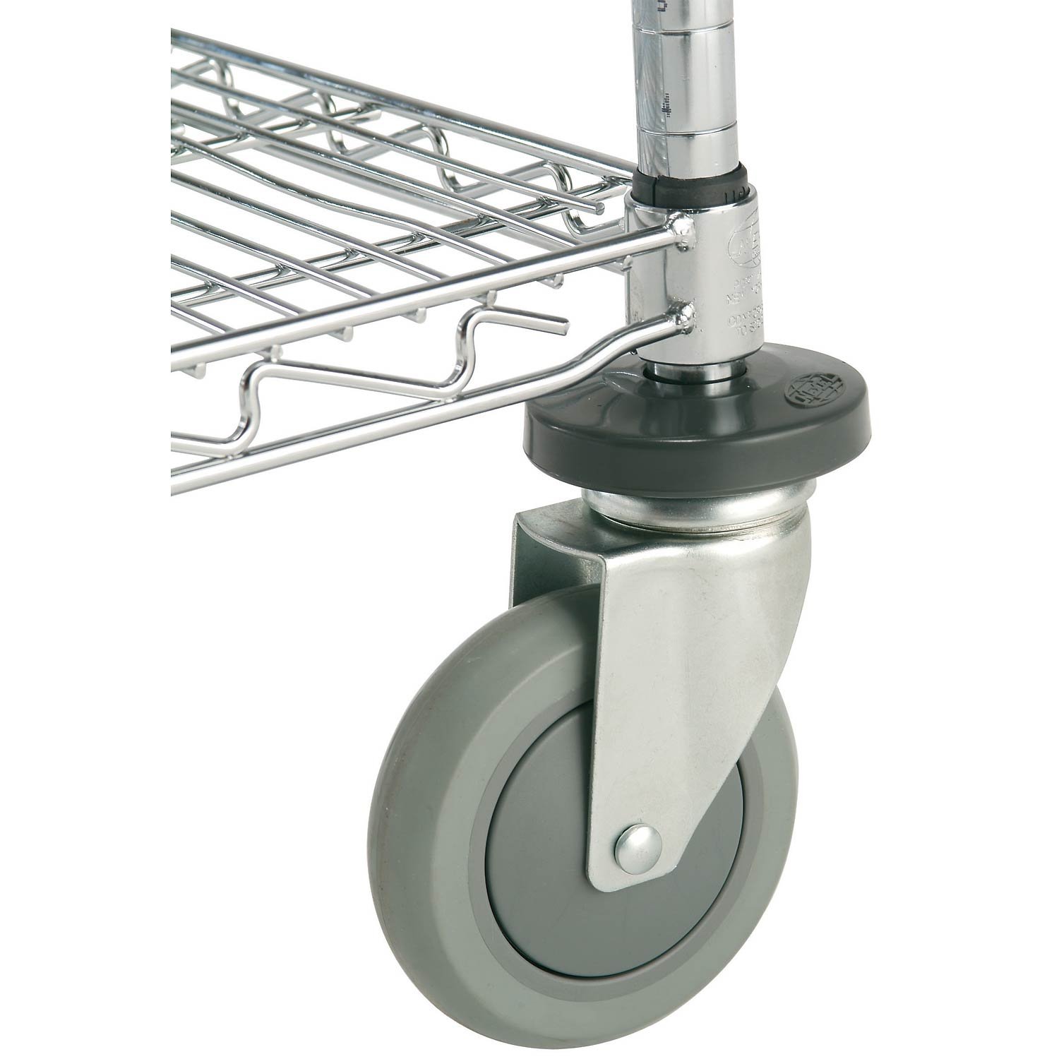 Nexel 3-Tier Adjustable Chrome Wire Shelving Unit - 24