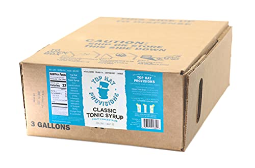 Premium Tonic Water Syrup Concentrate - 3 Gallon BIB (Bag in Box) for Commercial Soda Dispensers & Fountain Systems - QCD Connection Required - Perfect for Bars, Restaurants & Soda Shops
