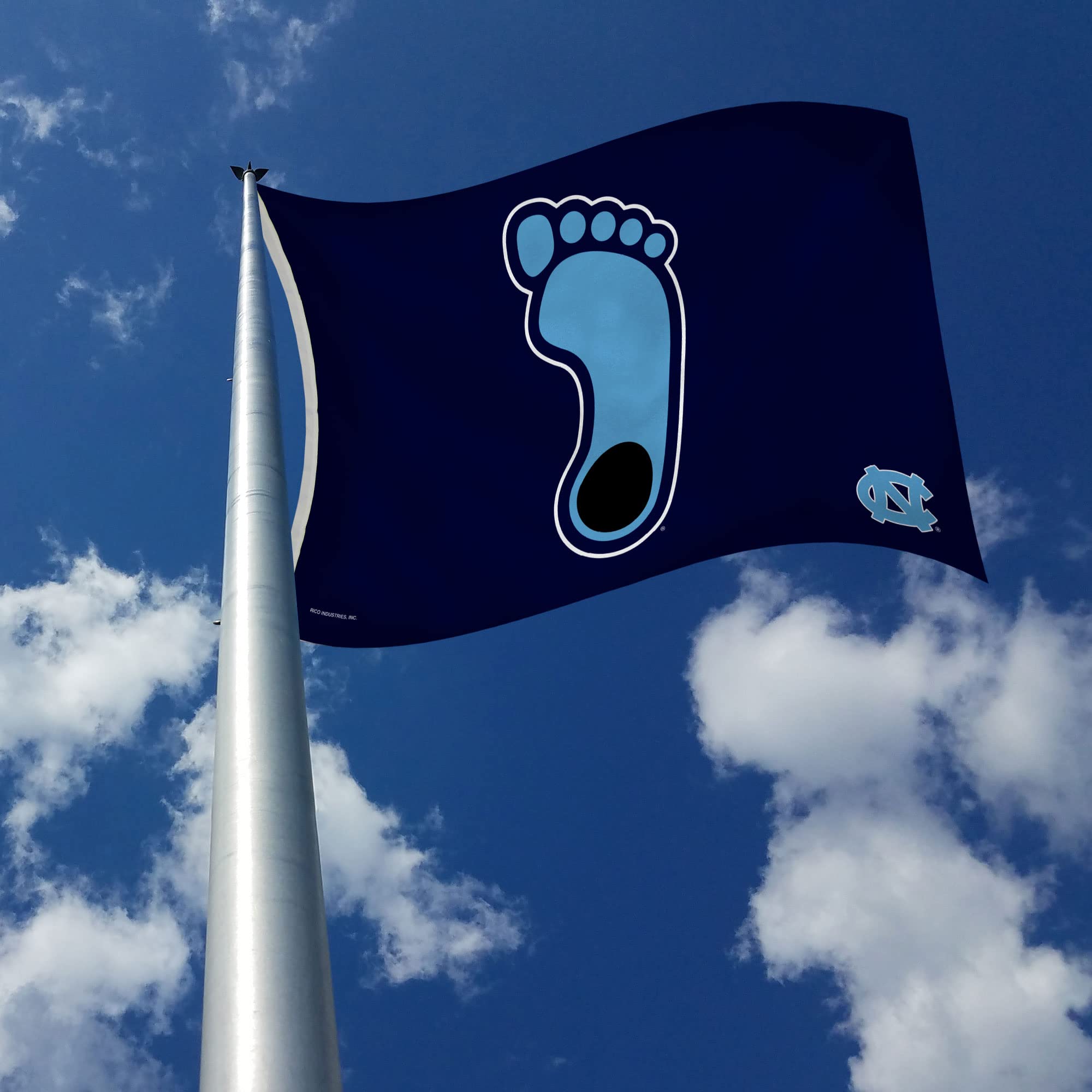 NCAA North Carolina Tar Heels Navy 3' x 5' Banner Flag - Single Sided Indoor/Outdoor College Team Decor - Perfect for Game Day, Tailgating & Home Decoration