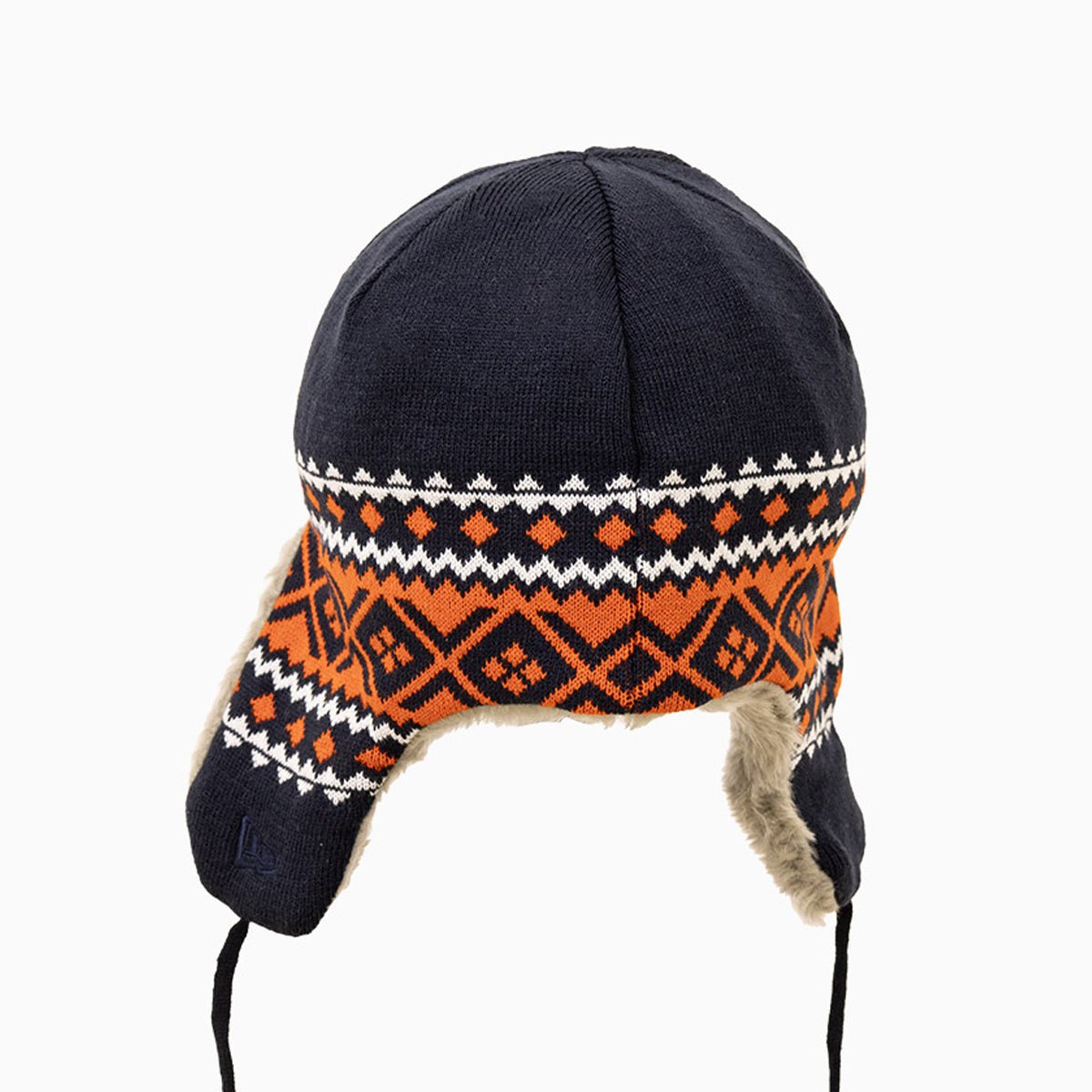 Chicago Bears NFL Trapper Knit Cuff Beanie Hat - Official Team Logo Winter Skull Cap for Men & Women - Perfect for Football Games, Skiing, and Cold Weather Outdoor Activities
