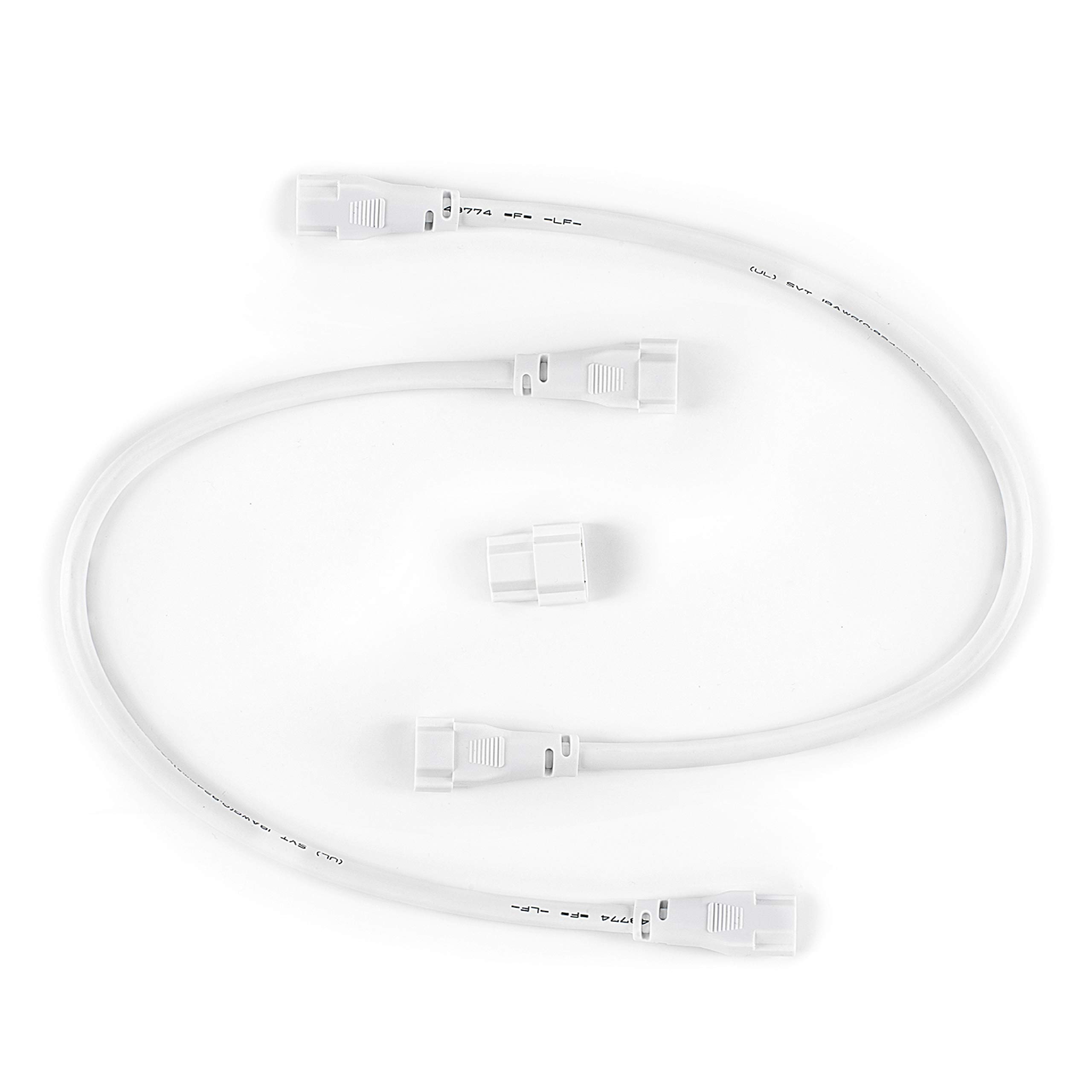 Parmida LED Under Cabinet Lights with Swivel Mount - 2 x 12 Inch Linking Cables Included (1 Pack) - Perfect for Kitchen Countertops, Pantry Shelves & Workspace Lighting