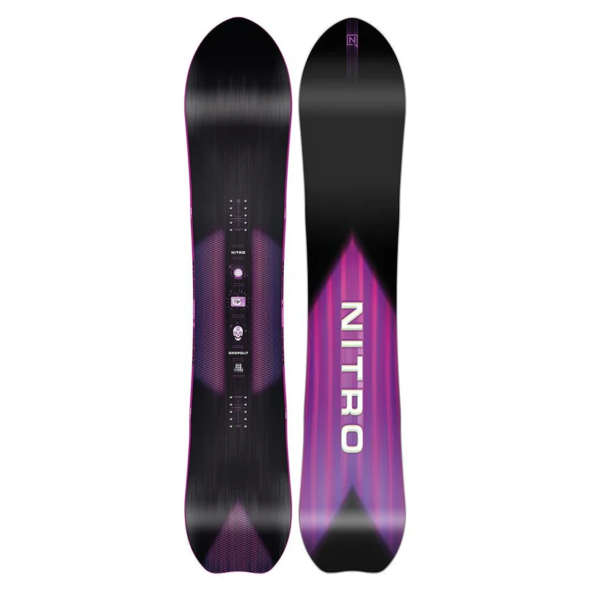 Nitro 2024 Dropout Snowboard - Premium All-Mountain Freestyle Board for Men & Women | Available in Multiple Sizes | Perfect for Park, Powder & Backcountry Riding