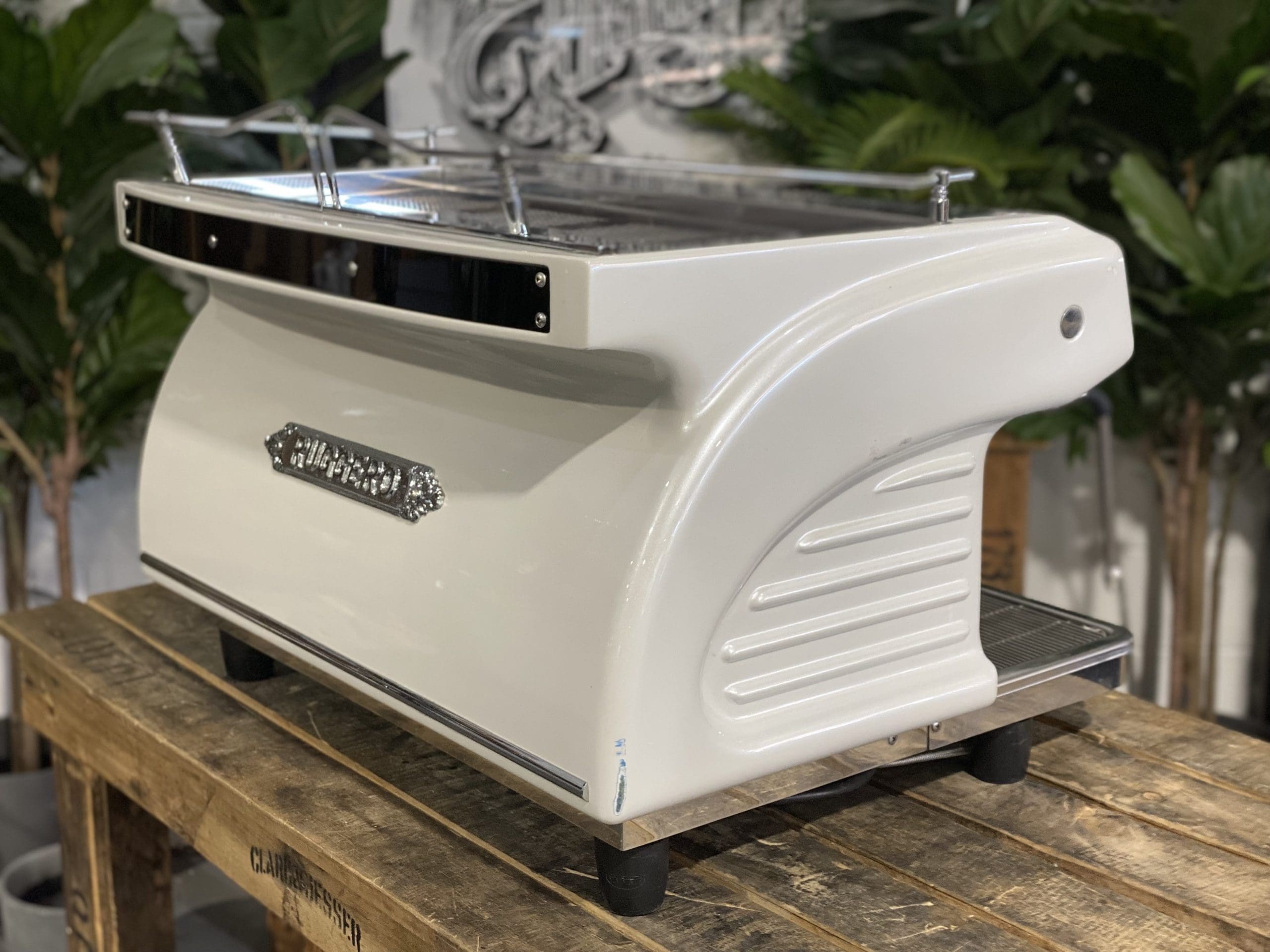 Expobar Ruggero High Cup 2 Group White Commercial Espresso Machine - Perfect for Coffee Shops, Restaurants & Offices