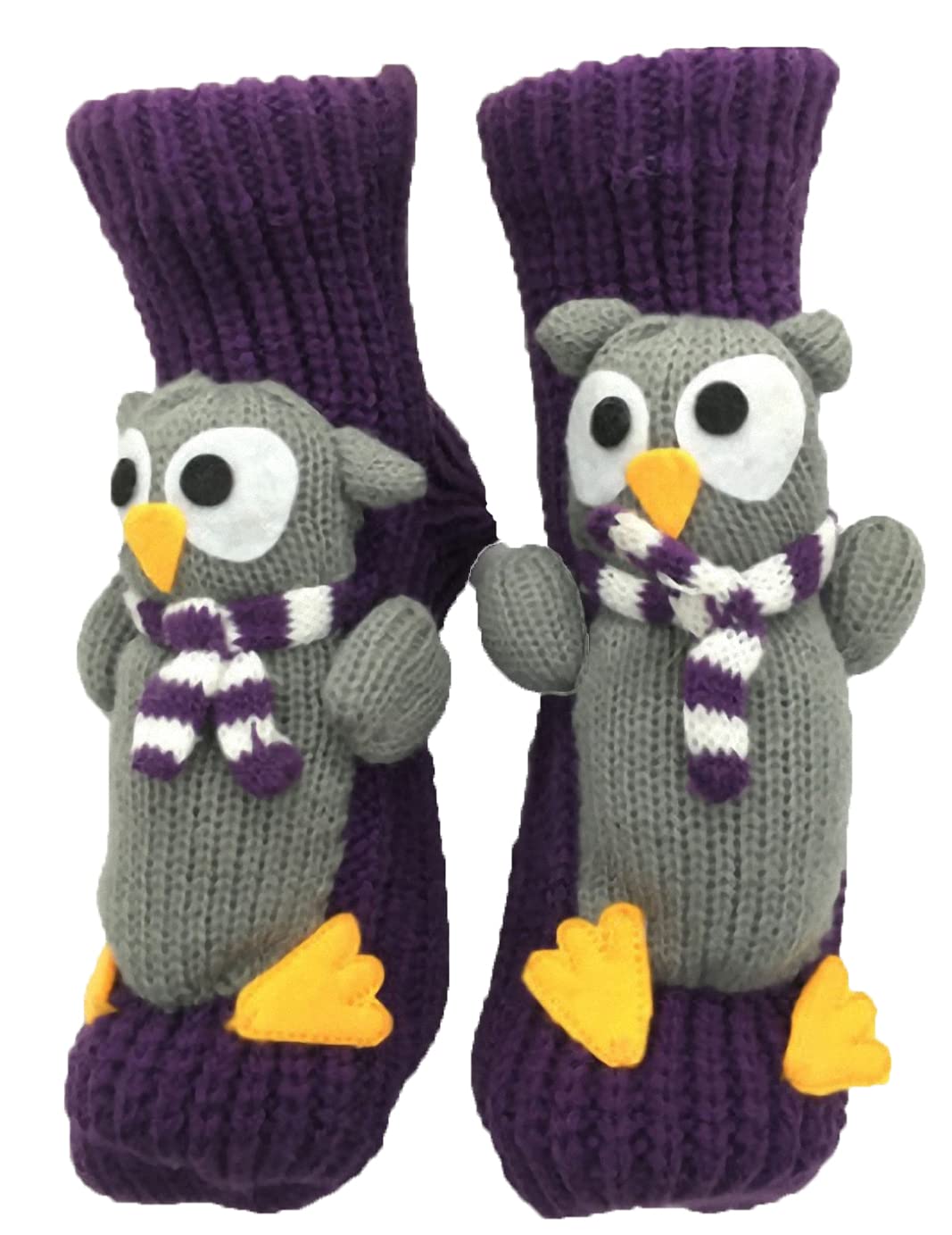 Ulalaza Non-Slip Cozy Knit Floor Socks for Women - Warm House Slipper Socks with Anti-Skid Sole - Perfect for Indoor Relaxation, Yoga & Cold Weather Comfort