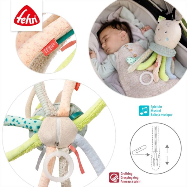 Fehn Musical Octopus Toy - Interactive Baby Toy with Lights & Sounds for Early Learning & Sensory Development | Perfect for Playtime, Nursery & Toddler Gifts
