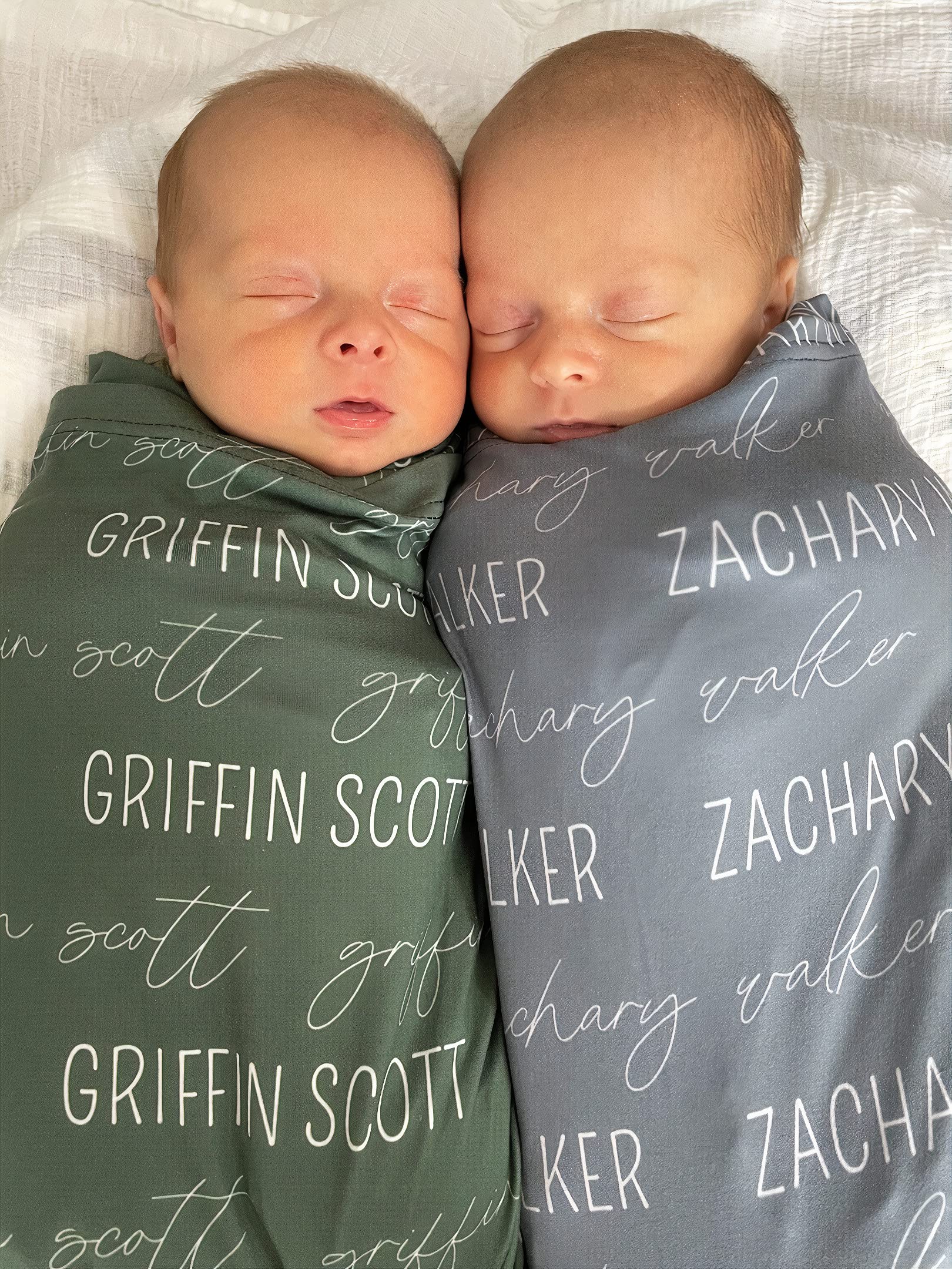 Personalized Baby Blanket with Name - Custom Newborn Gift for Boys & Girls, Birthday & Baby Shower Present - Soft & Cozy Blanket for Nursery, Stroller & Travel