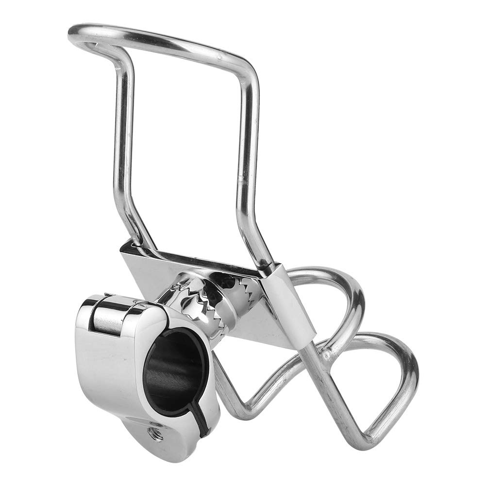 Stainless Steel 360 Degree Adjustable Fishing Rod Holder for Boat & Kayak - Heavy Duty 316 Marine Grade Pole Stand, Rack & Rail Mount Bracket - Perfect for Saltwater & Freshwater Fishing Accessories