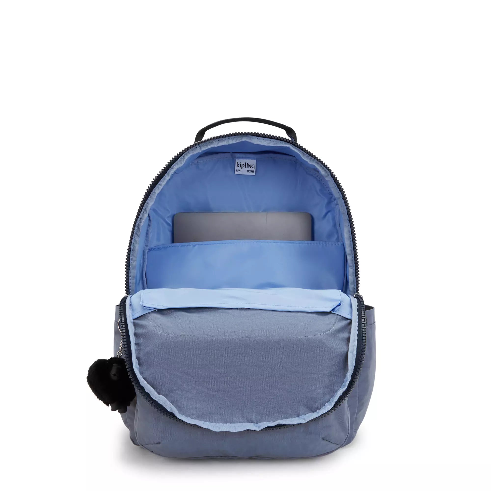 Kipling Seoul Large 15 Inch Laptop Backpack - Lightweight Water-Resistant Travel Backpack for Work & School (Blue Lover) | Perfect for Commuting, Business Trips & College Students