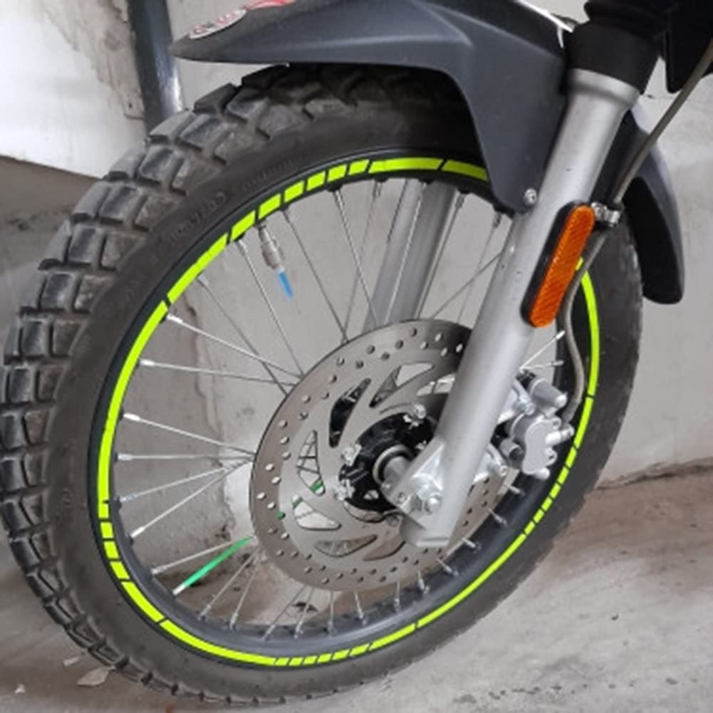 **Zcargel Reflective Wheel Stickers - Universal Motorcycle & Bicycle Rim Decals, Fluorescent Wheel Stripes for Cars, Bikes - Enhance Night Visibility & Style**    *(Perfect for Night Rides, Safety Upgrades, and Customizing Motorcycle, Bicycle, or Car Wheels)*