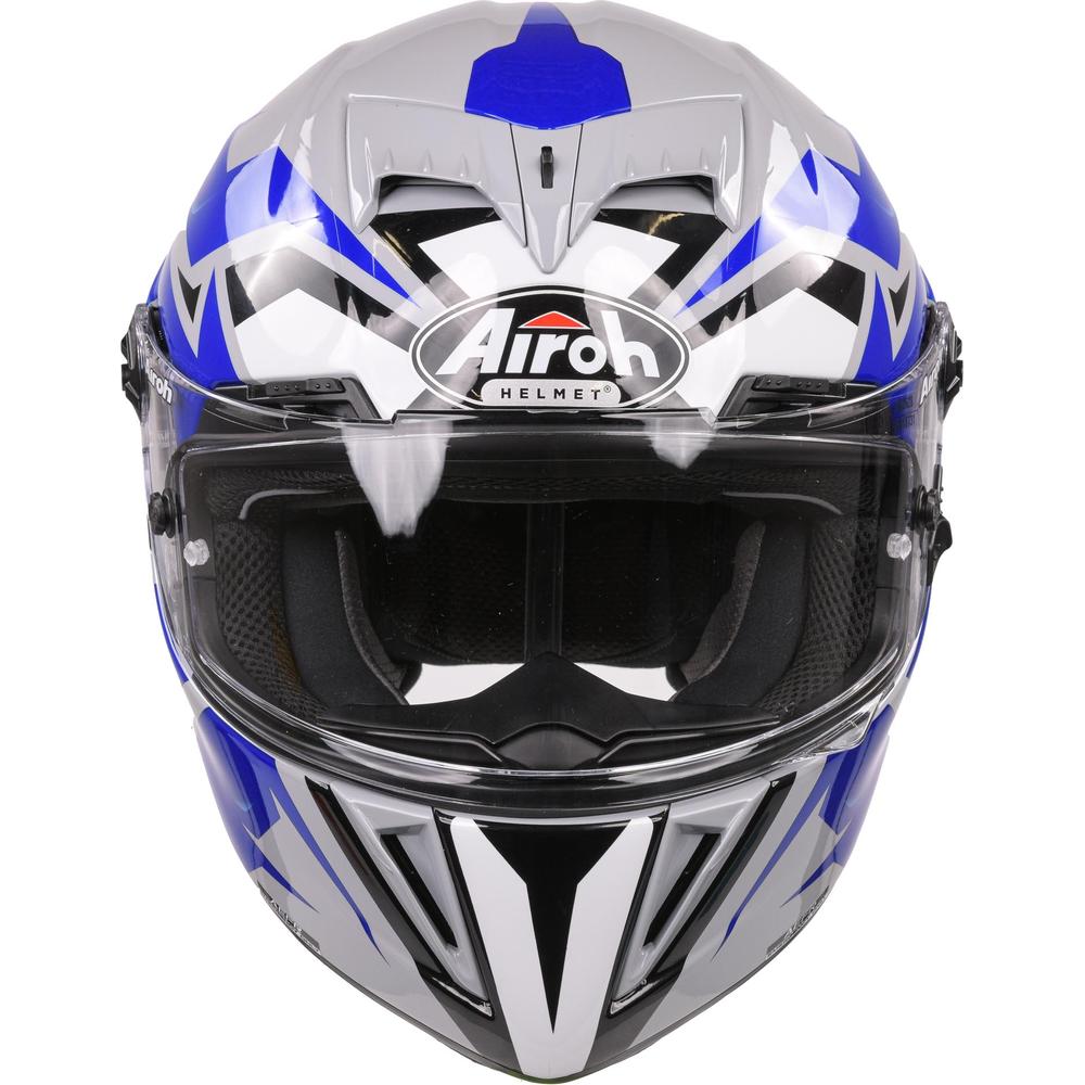Airoh GP 550 S Wander Gloss Blue Motorcycle Helmet - Lightweight & Durable Full Face Helmet for Street Biking & Adventure Riding