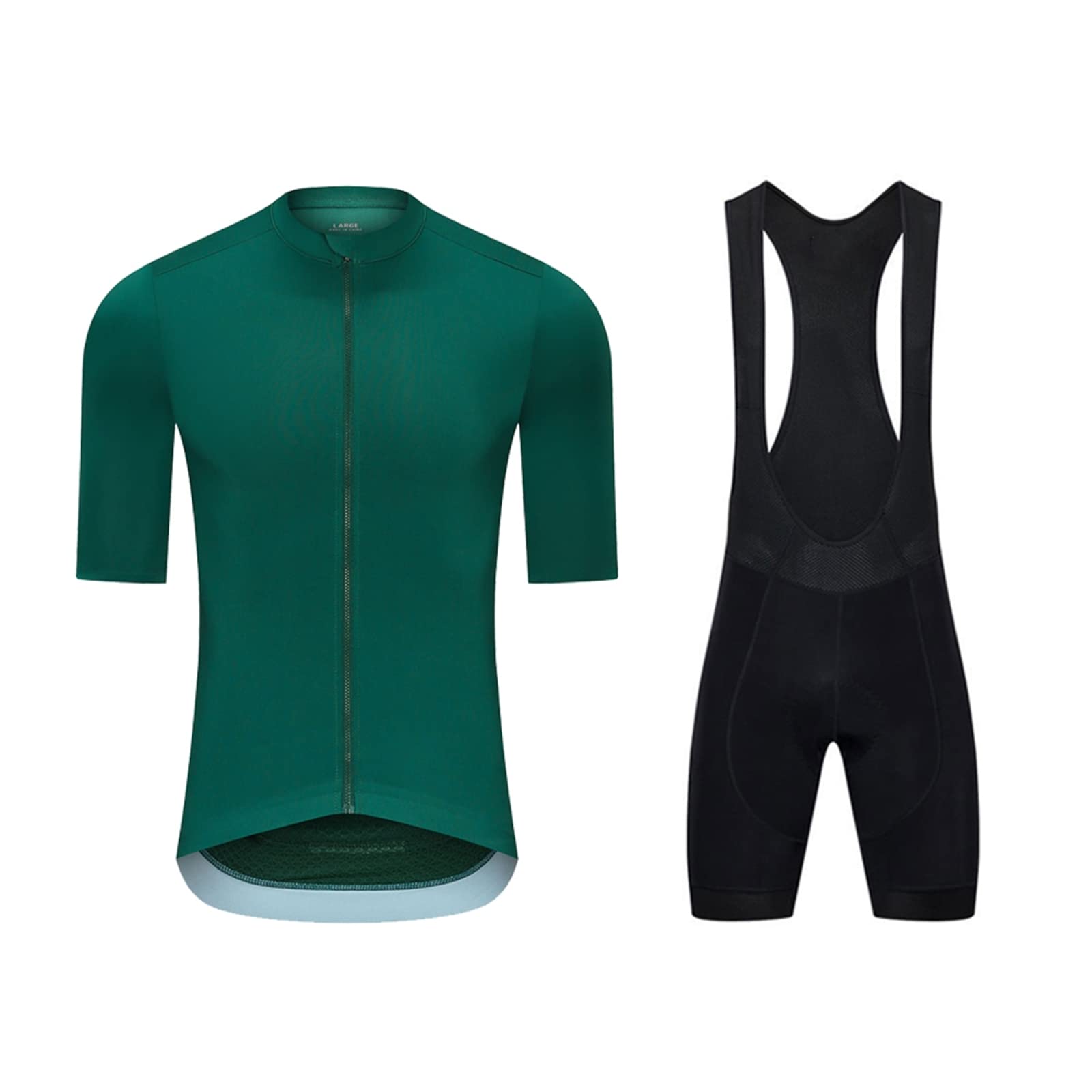 Men's Cycling Jersey Set - Breathable Short Sleeve Bike Shirt & Pro Team Bib Shorts for Mountain & Road Biking - Perfect for Training & Racing
