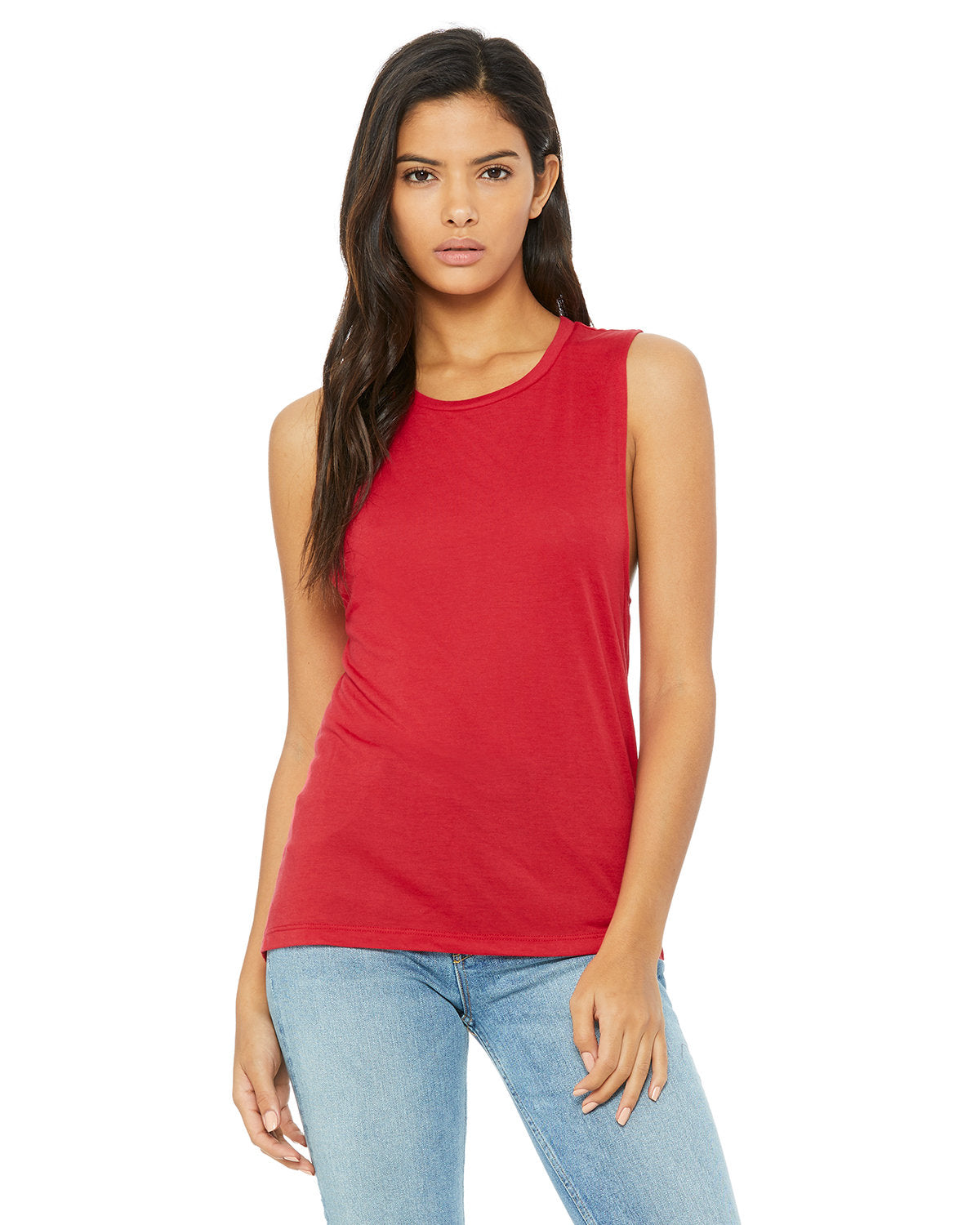 Bella + Canvas B8803 Women's Flowy Scoop Neck Muscle Tank - Soft & Comfortable for Yoga, Workouts & Casual Wear