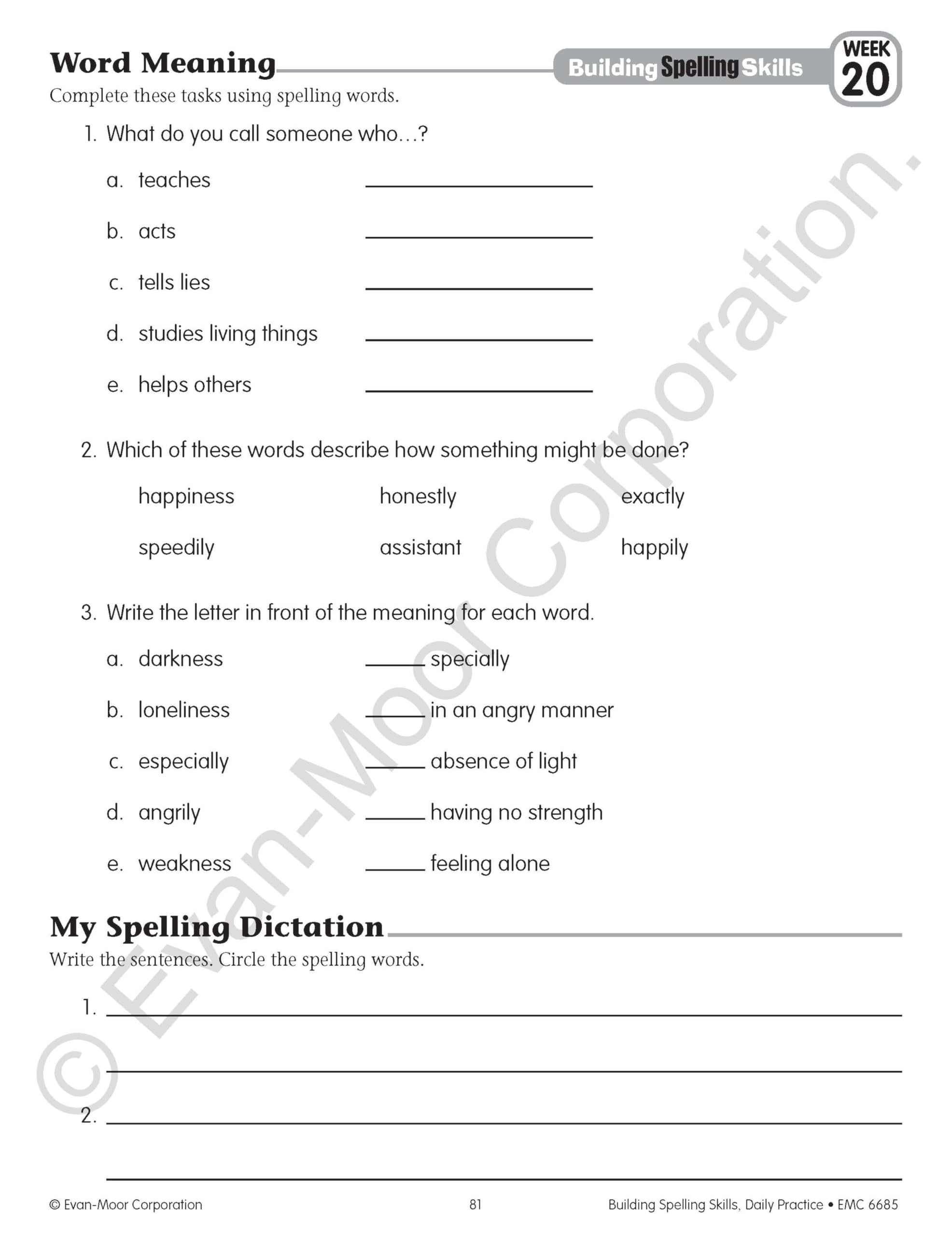 Grade 5 Spelling Workbook - Building Essential Spelling Skills for Elementary Students | Perfect for Homeschooling & Classroom Learning