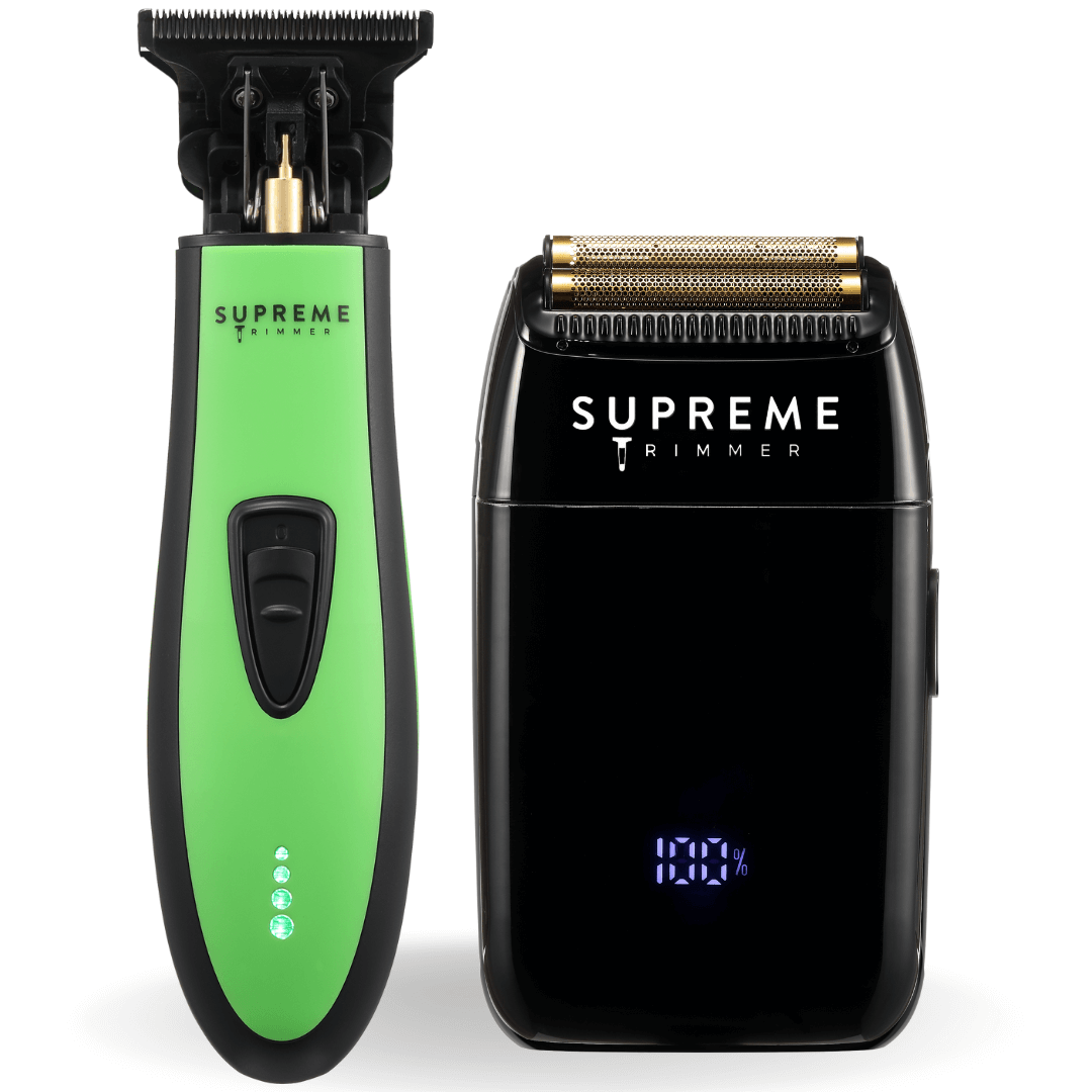Premium Foil Shaver & T Shaper™ DLC Trimmer Bundle for Men - Electric Razor & Beard Trimmer Combo for Smooth Shaving & Precision Grooming - Perfect for Travel, Home & Professional Use