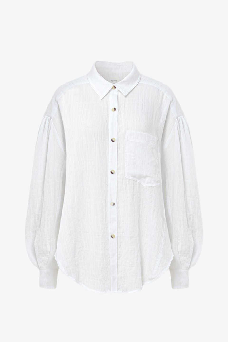 Breezy White Muslin Drop Shoulder Shirt for Women - Soft Loose Fit Boho Blouse - Perfect for Summer Outfits, Beach Vacations & Casual Wear