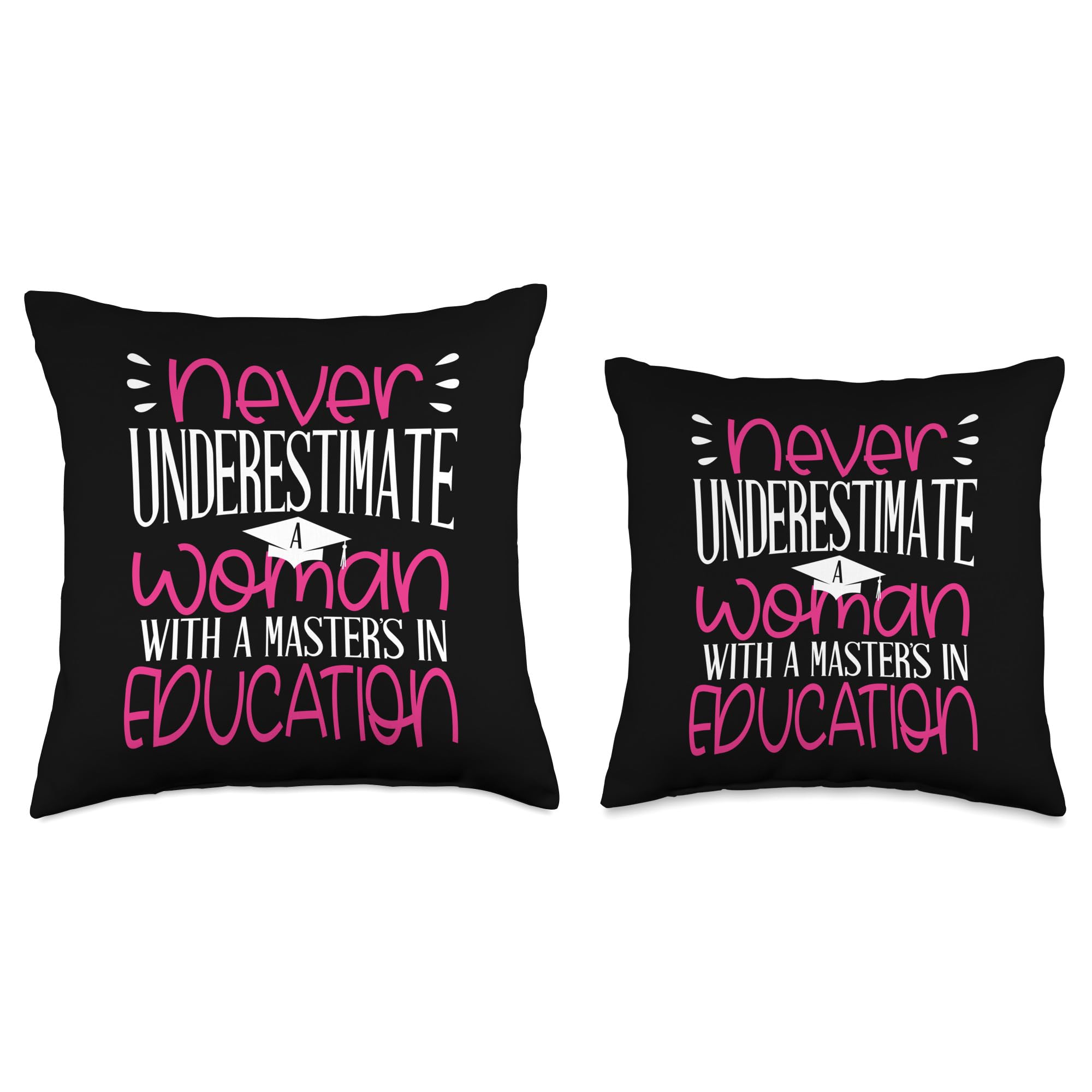 Funny 2024 MED Graduation Throw Pillow for Education Masters Degree - Perfect Gift for Teachers, Graduation Party Decor & College Dorm Accessories